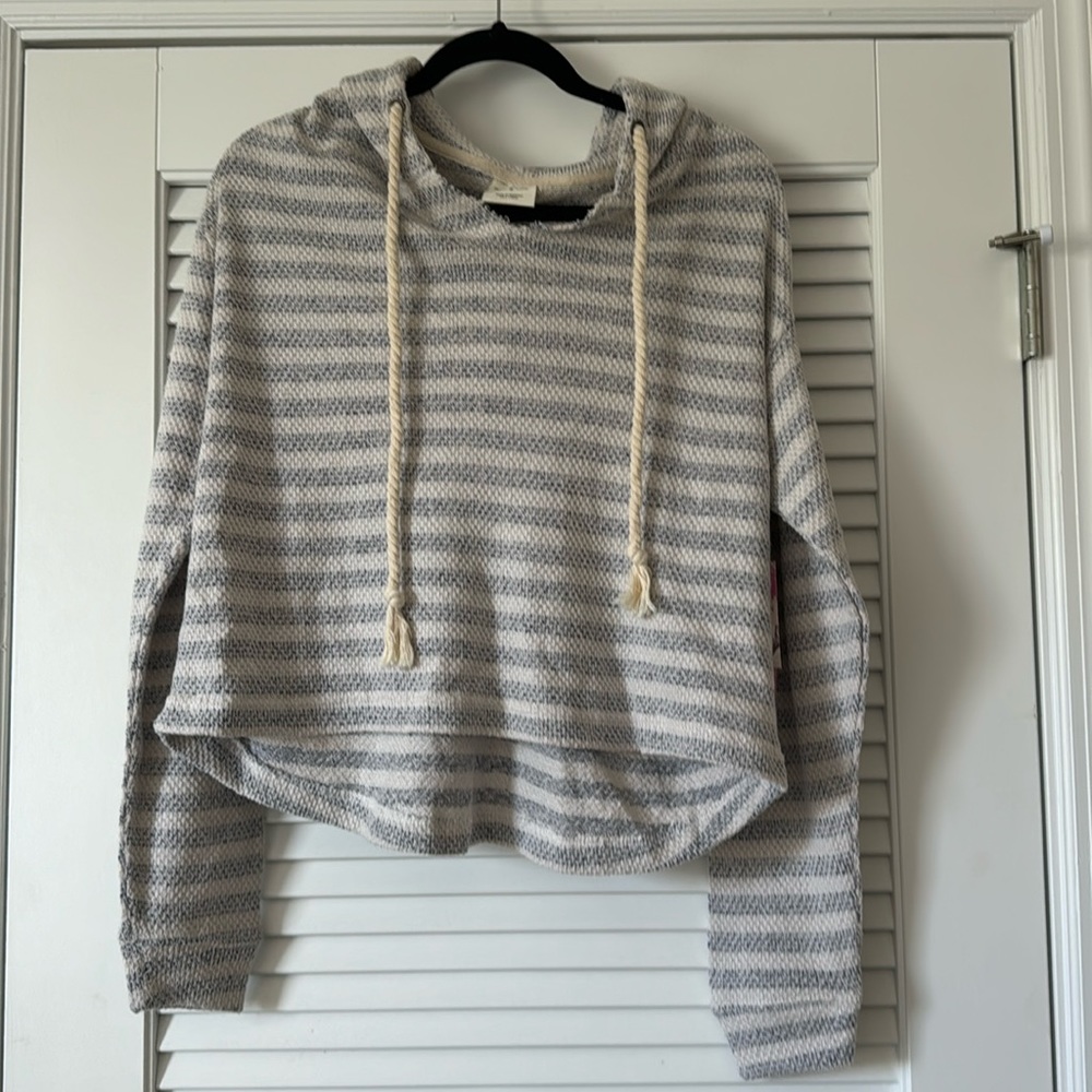 Southern Spirit navy and cream long sleeve